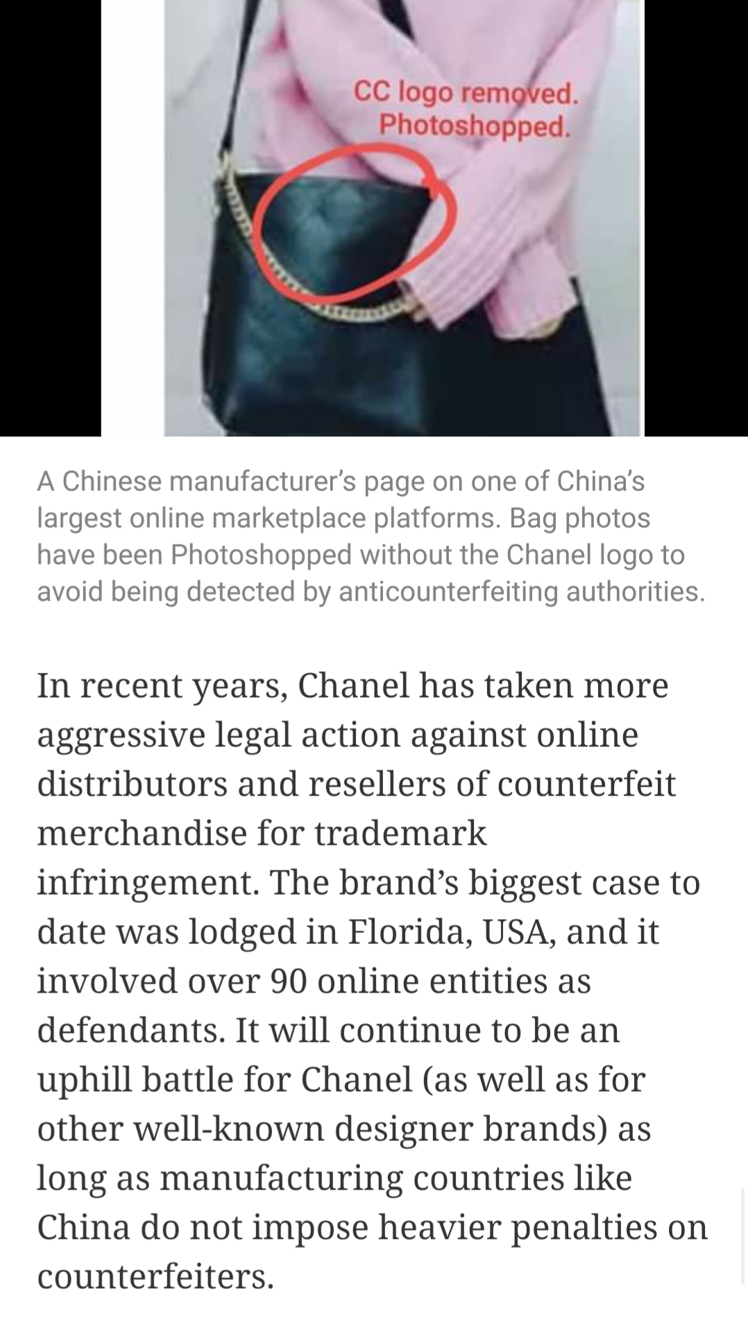 Chanel VIP Gift Bags Story: Republished from the Philippines